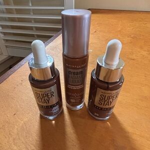 Maybelline mocha skin tint dream radiant liquid hydrating foundation bundle of 3